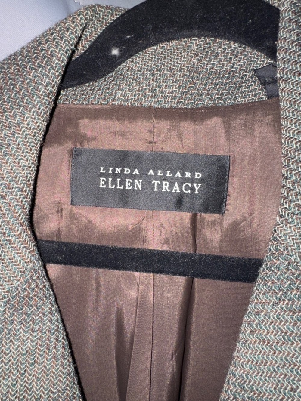 Ellen Tracy Gray Plaid Blazer Women Med Career Office Jacket Classic Workwear - Picture 2 of 6